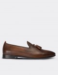 Brown  Leather Loafers Shoes