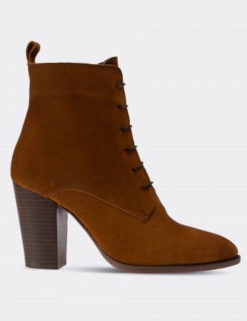 Tan Suede Leather Boots - E2250ZTBAC01