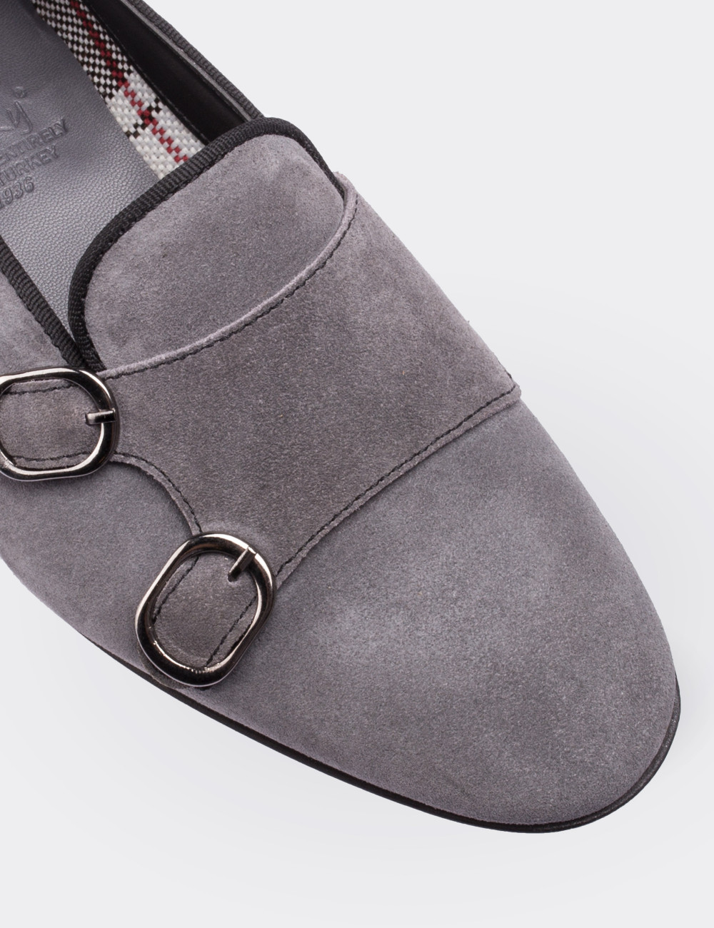 Gray Suede Leather Loafers - 01611ZGRIM01