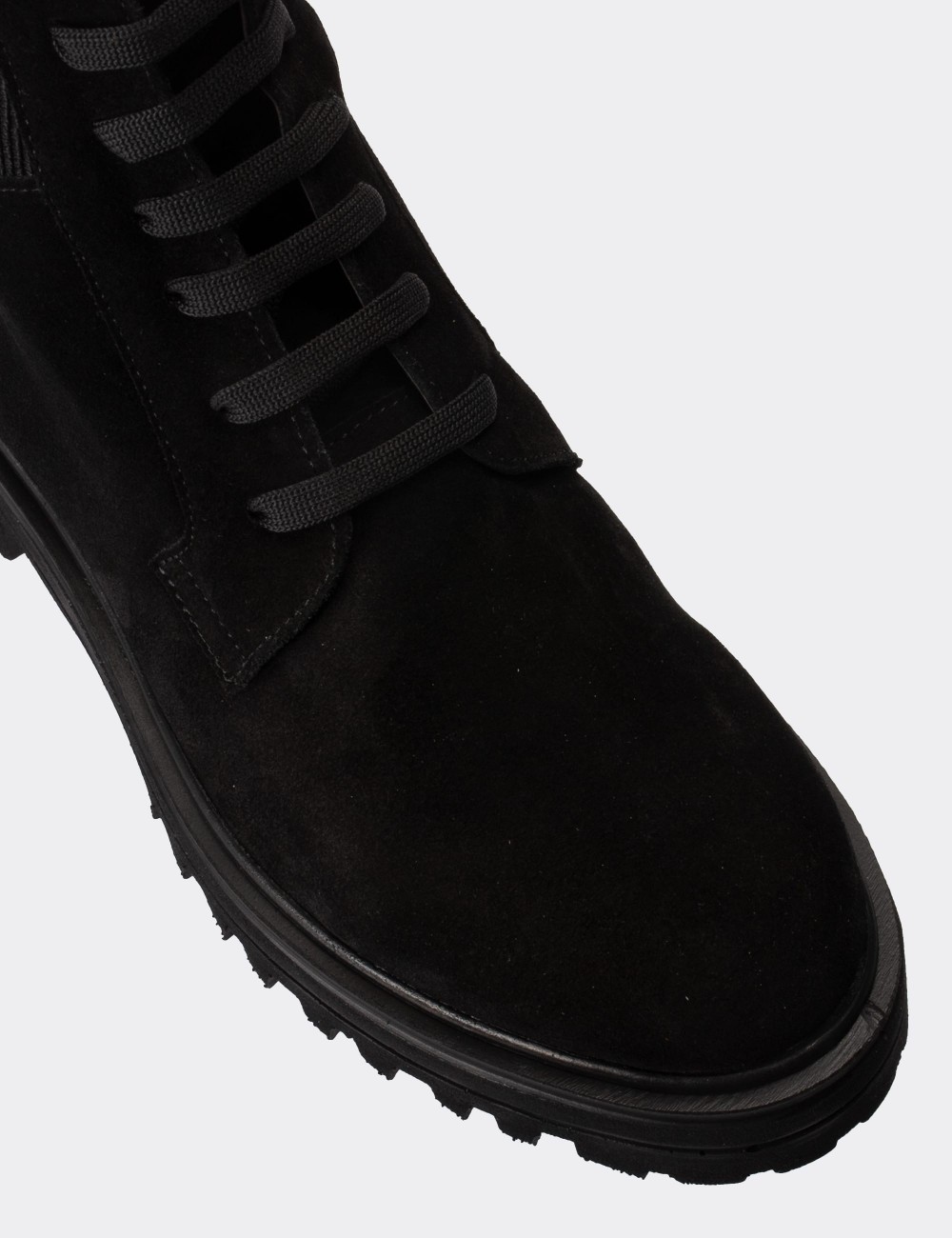 Black Suede Leather Boots - E2021ZSYHC01
