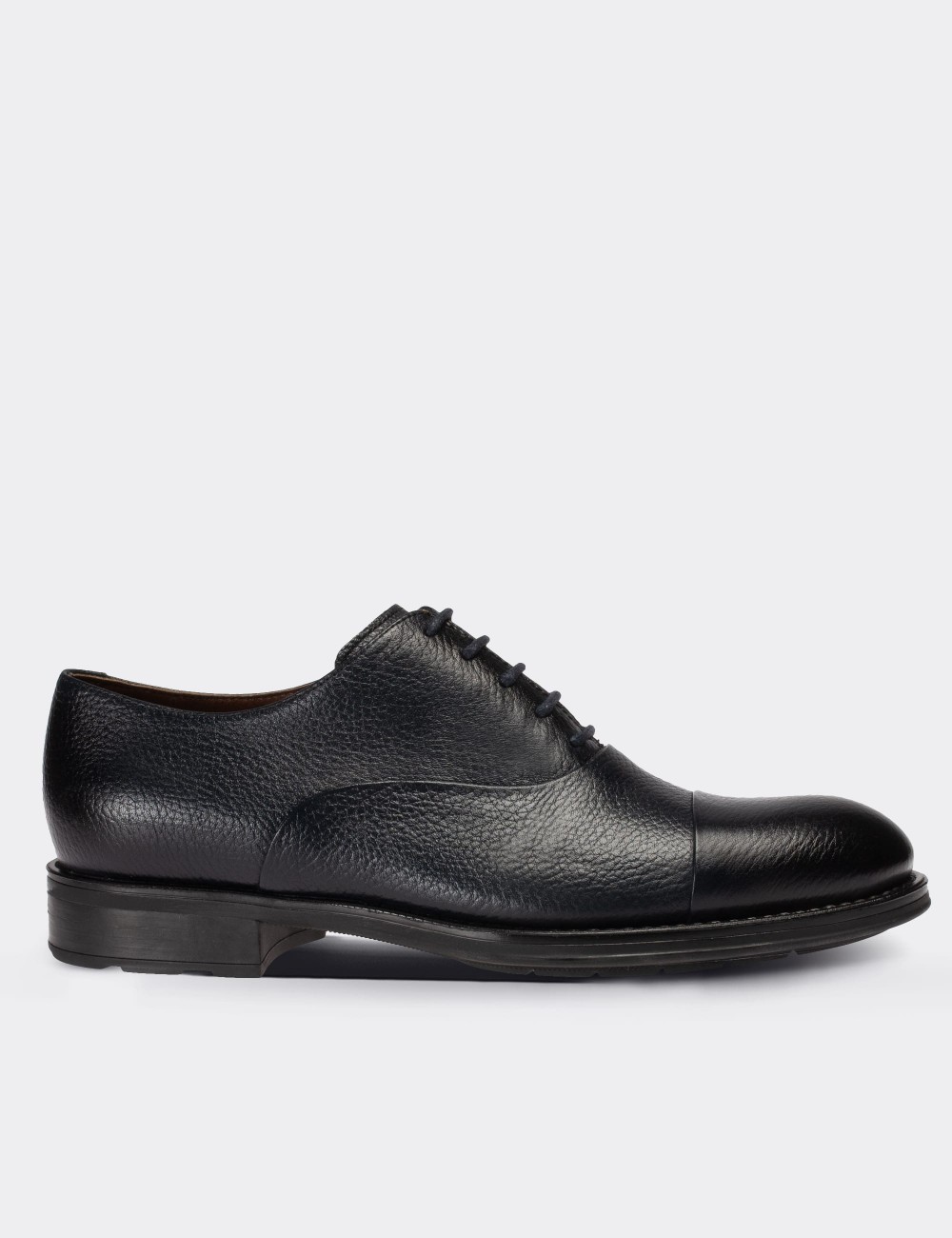 Navy  Leather Classic Shoes - 01026MLCVC03