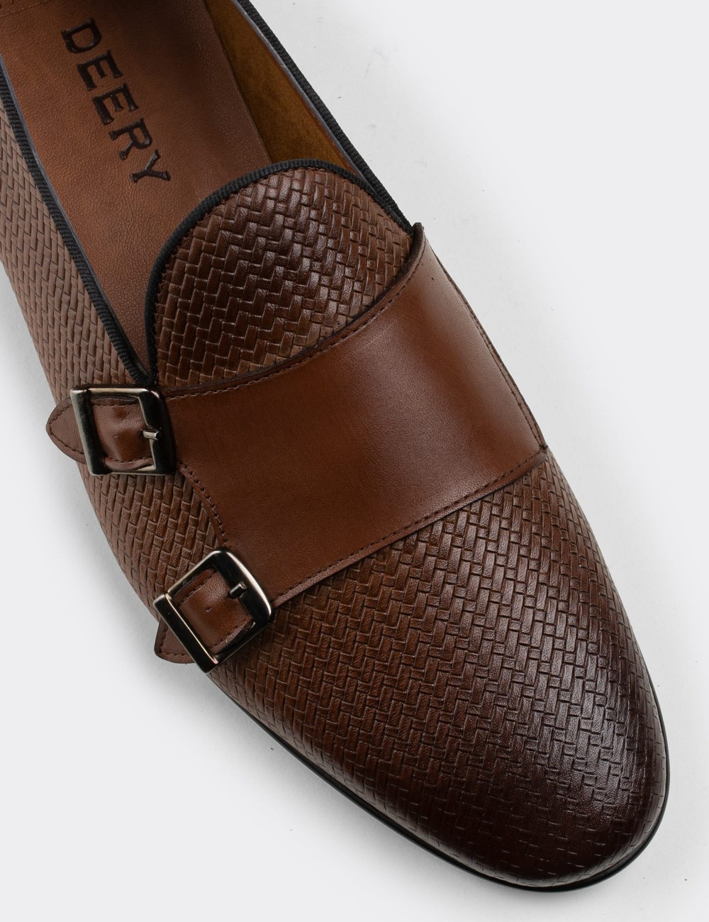 Tan  Leather Loafers - 01705MTBAC04