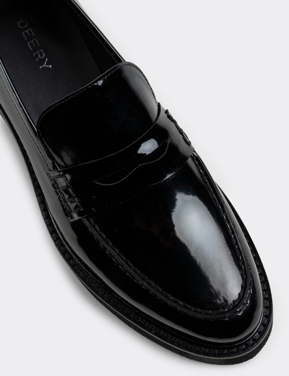 Black Patent Loafers - 01574ZSYHE03