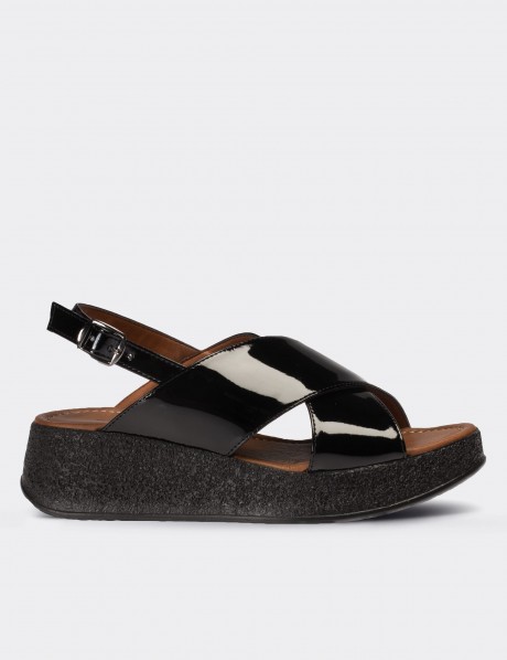 Black Patent Sandals