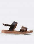 Brown  Leather Sandals