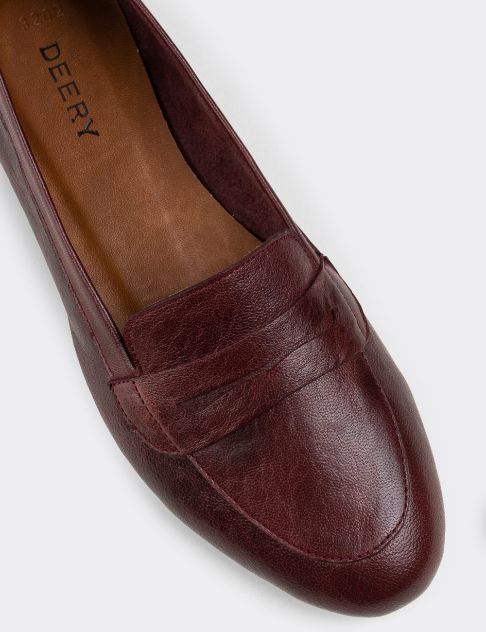 Brown  Leather Loafers - E3202ZKHVC01