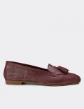 Damson Suede Leather Loafers