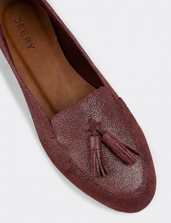 Damson Suede Leather Loafers - E3209ZMRDC02