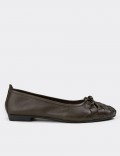 Green Calfskin Leather Loafers