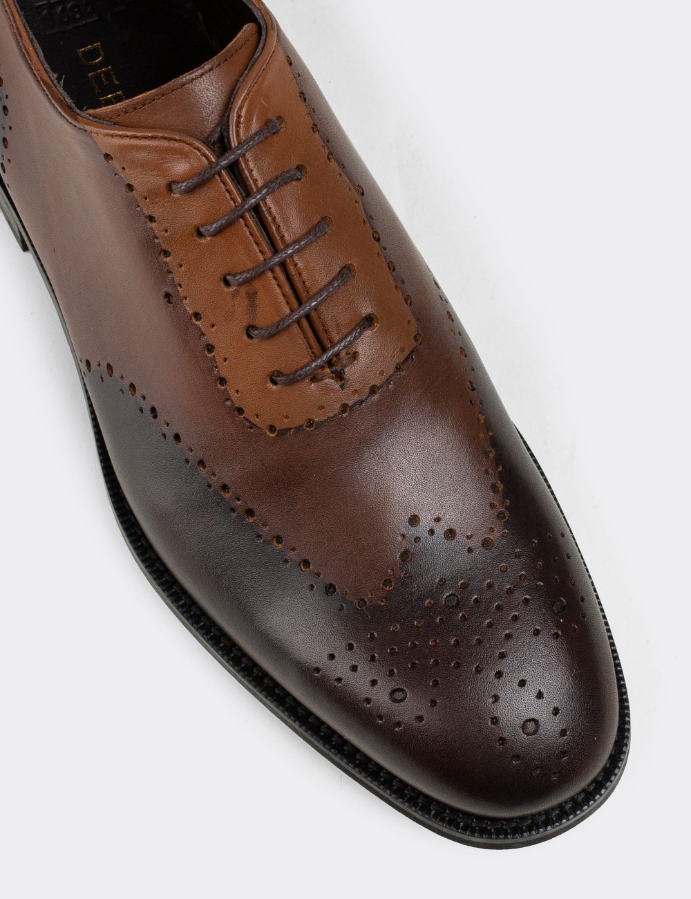 Brown  Leather Classic Shoes - 01684MKHVM01