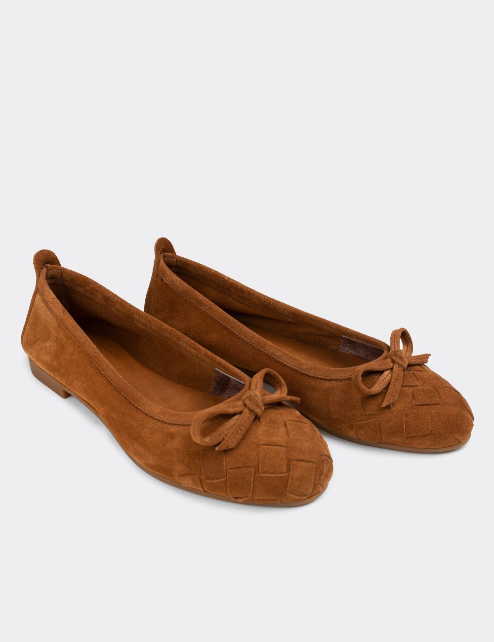 Tan Suede Leather Loafers - E3205ZTBAC03