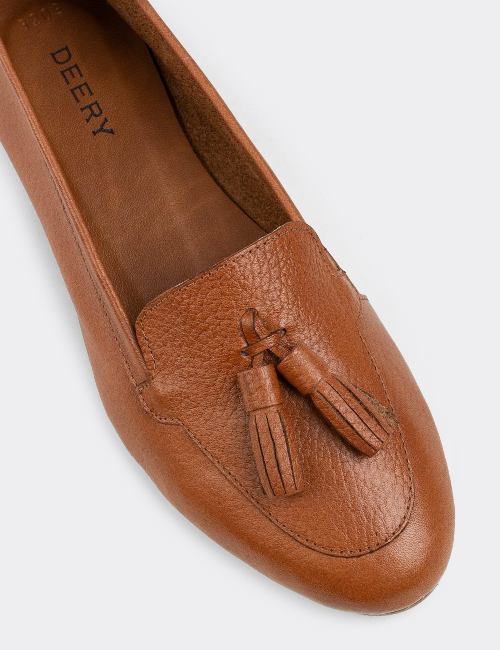 Tan  Leather Loafers - E3209ZTBAC02