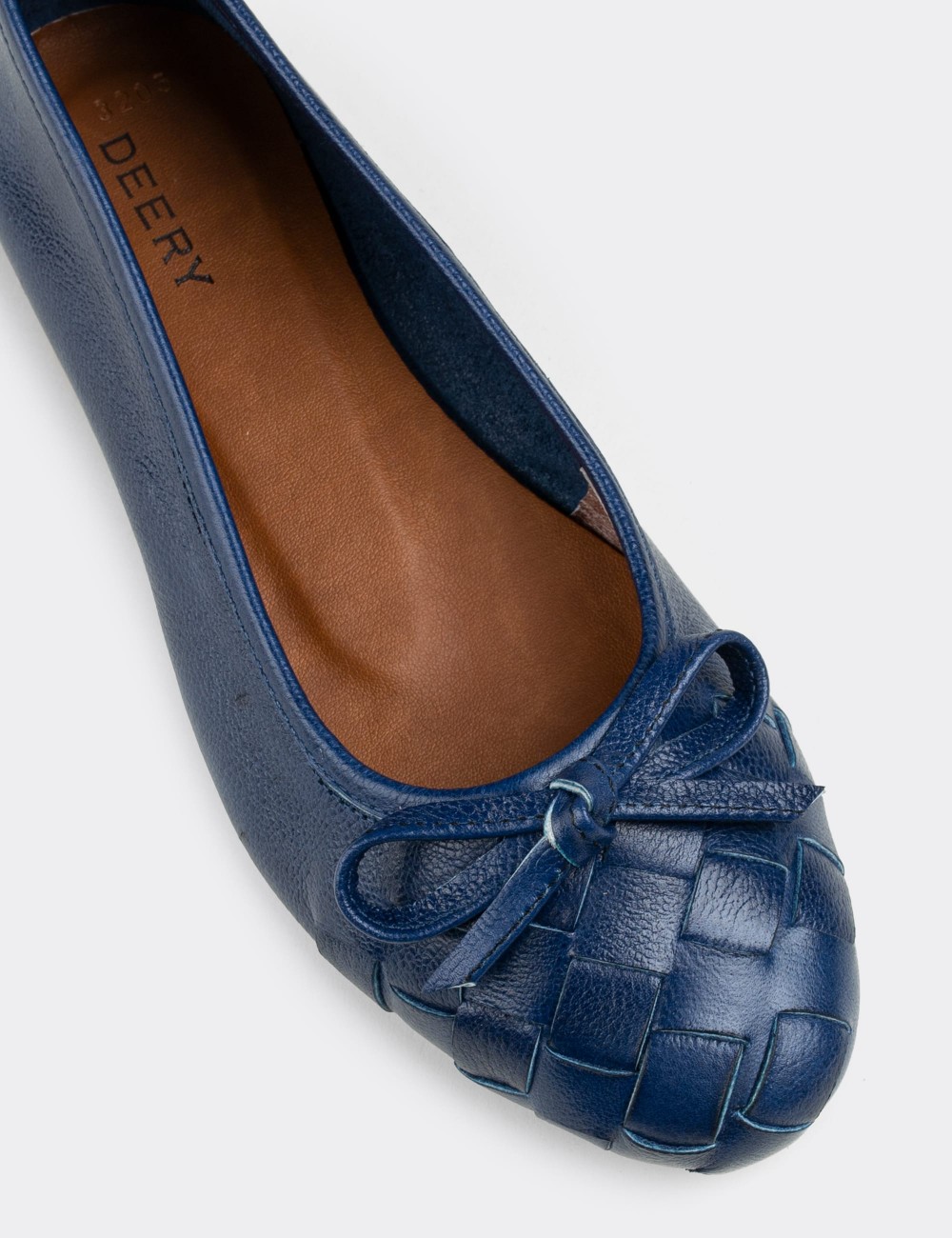 Navy  Leather Loafers - E3205ZLCVC01