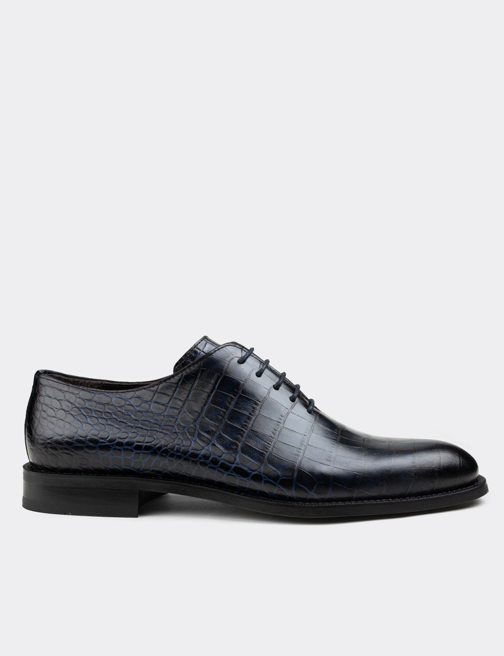 Navy  Leather Classic Shoes - 01830MLCVN01