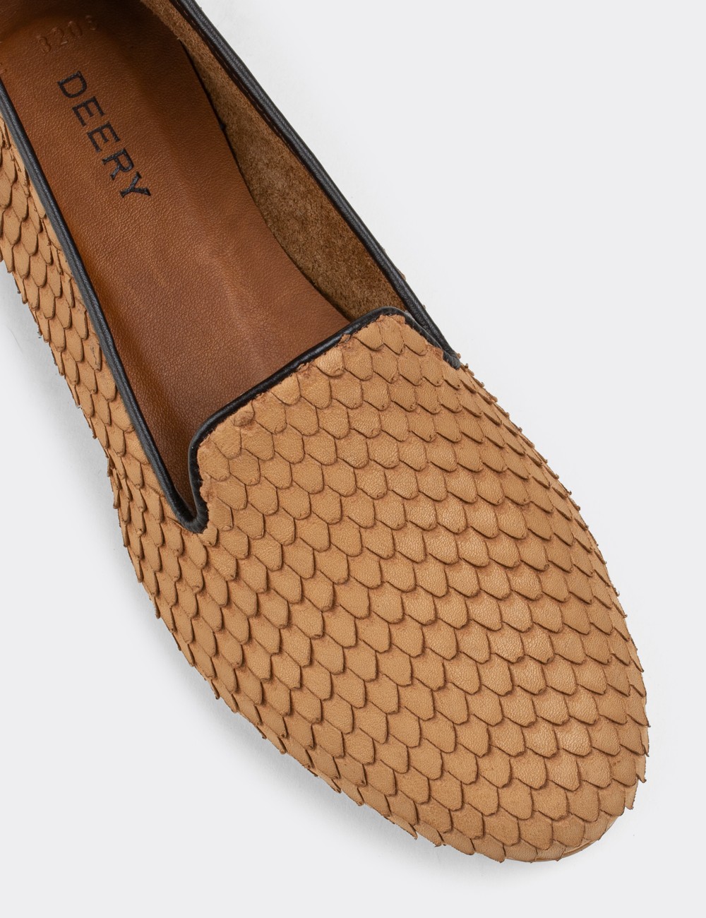 Tan Nubuck Leather Loafers - E3208ZTBAC01