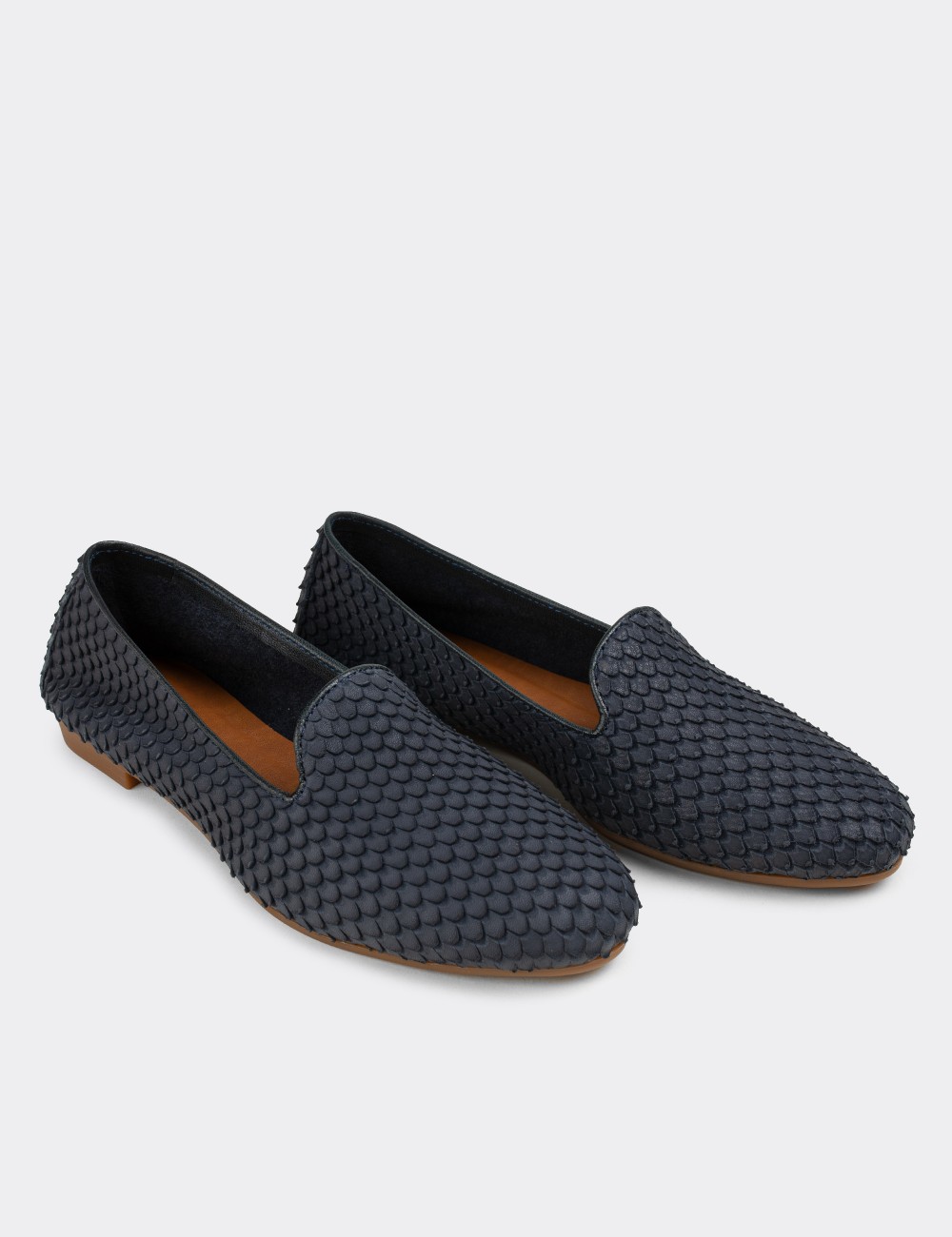 Gray Nubuck Leather Loafers - E3208ZGRIC01