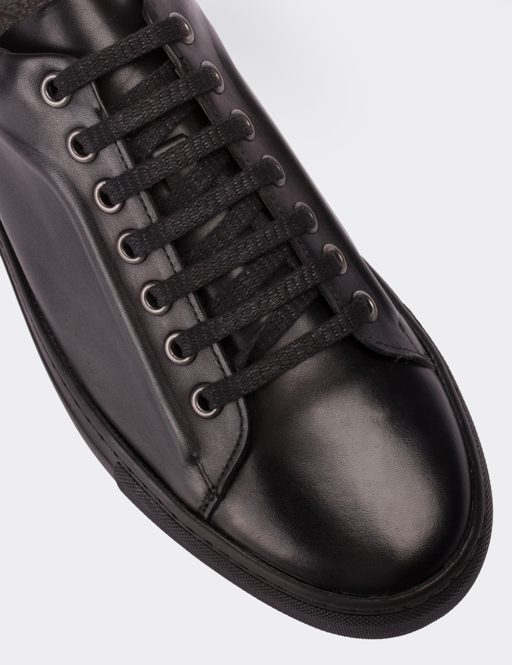 Gnide amme Tradition Black Leather Sneakers - Deery