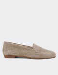 Sandstone Nubuck Leather Loafers 