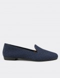Blue Nubuck Leather Loafers 