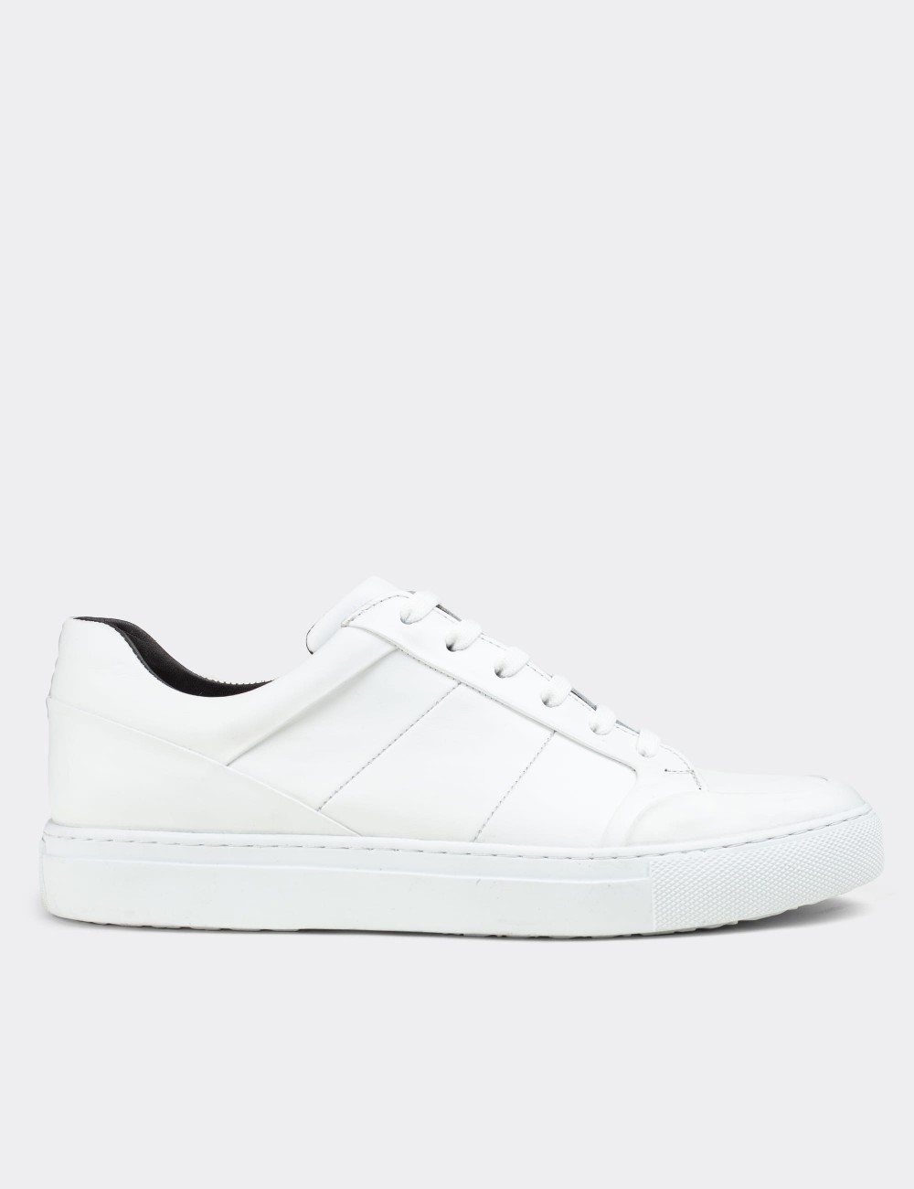 White  Leather Sneakers - 01723MBYZC02