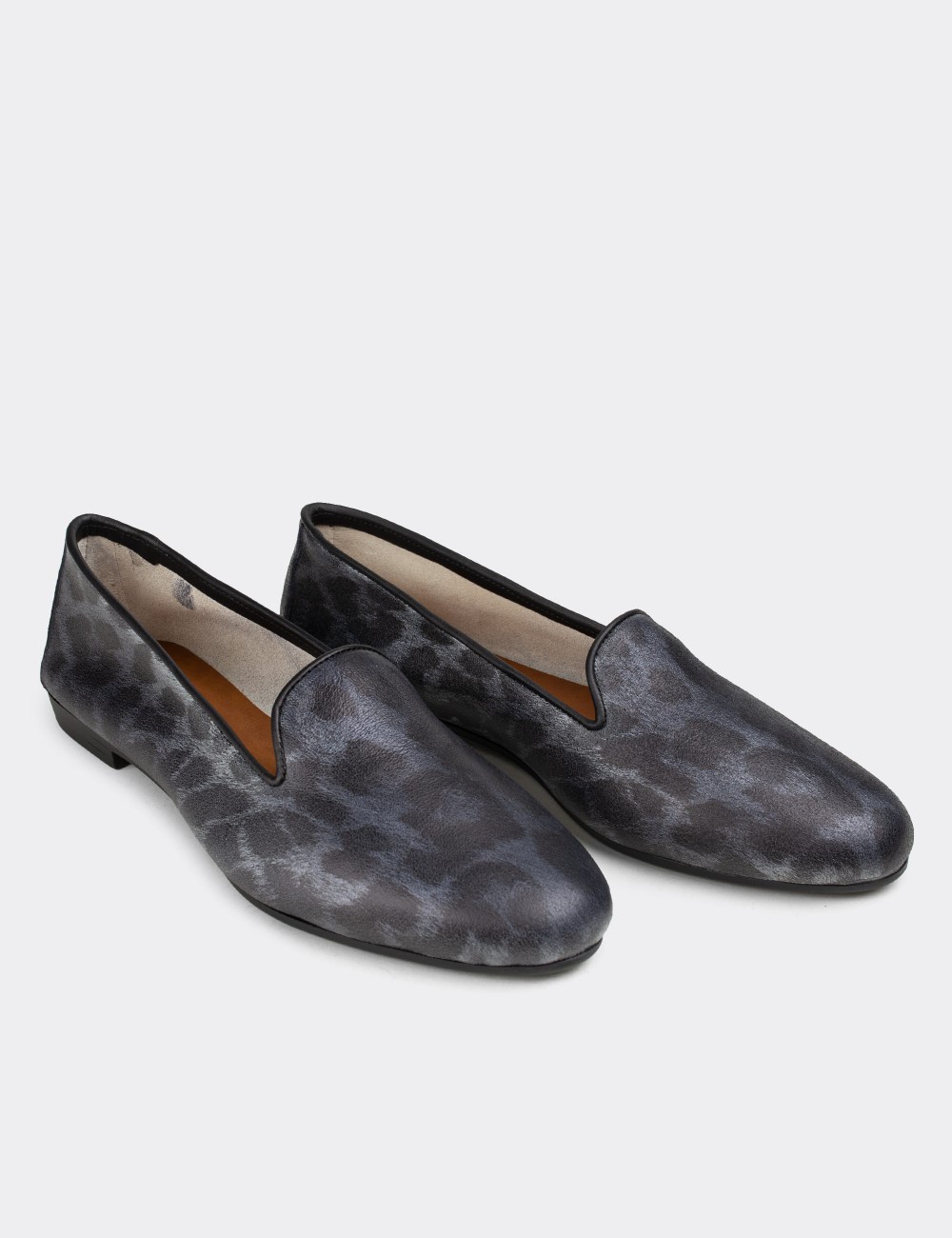Gray Nubuck Leather Loafers  - E3208ZGRIC04