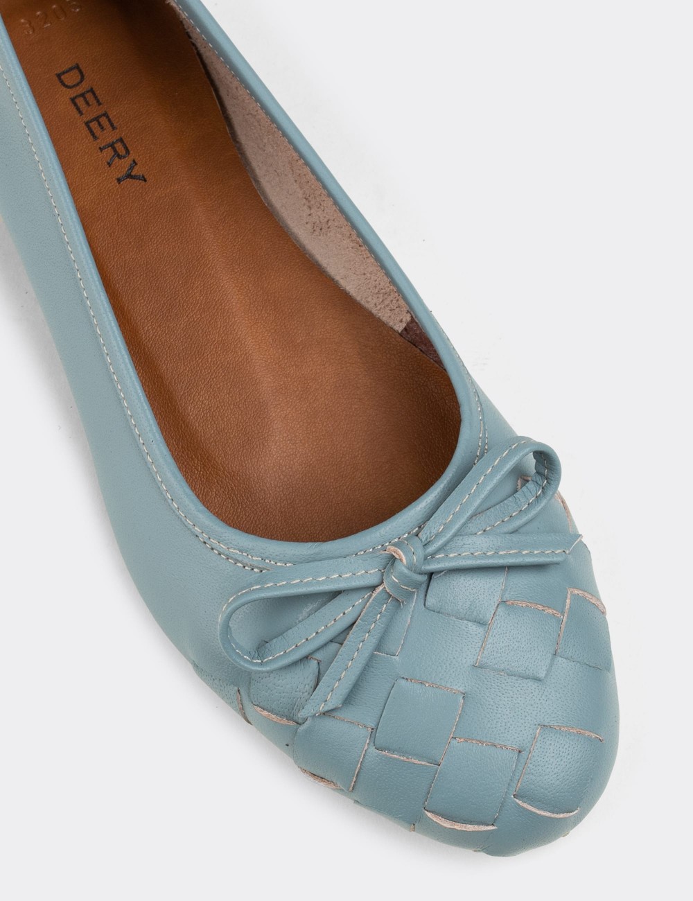 Blue  Leather Loafers  - E3205ZMVIC01