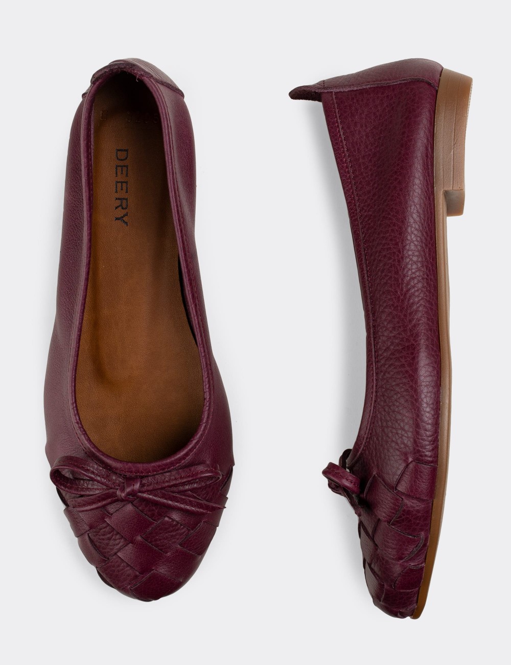 Purple  Leather Loafers  - E3205ZMORC01