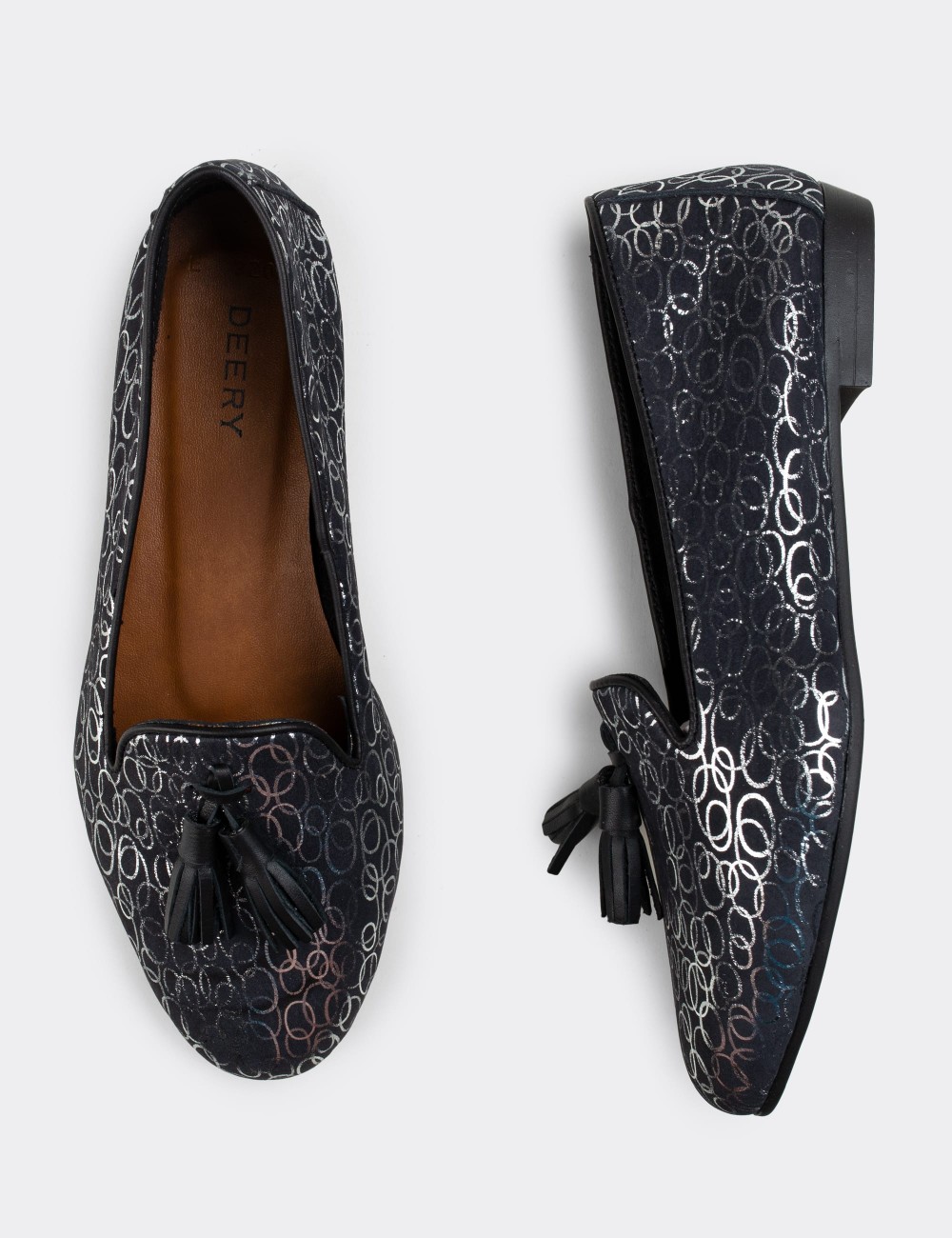 Black Nubuck Leather Loafers  - E3204ZSYHC01