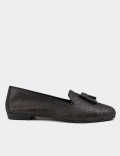 Black Nubuck Leather Loafers 