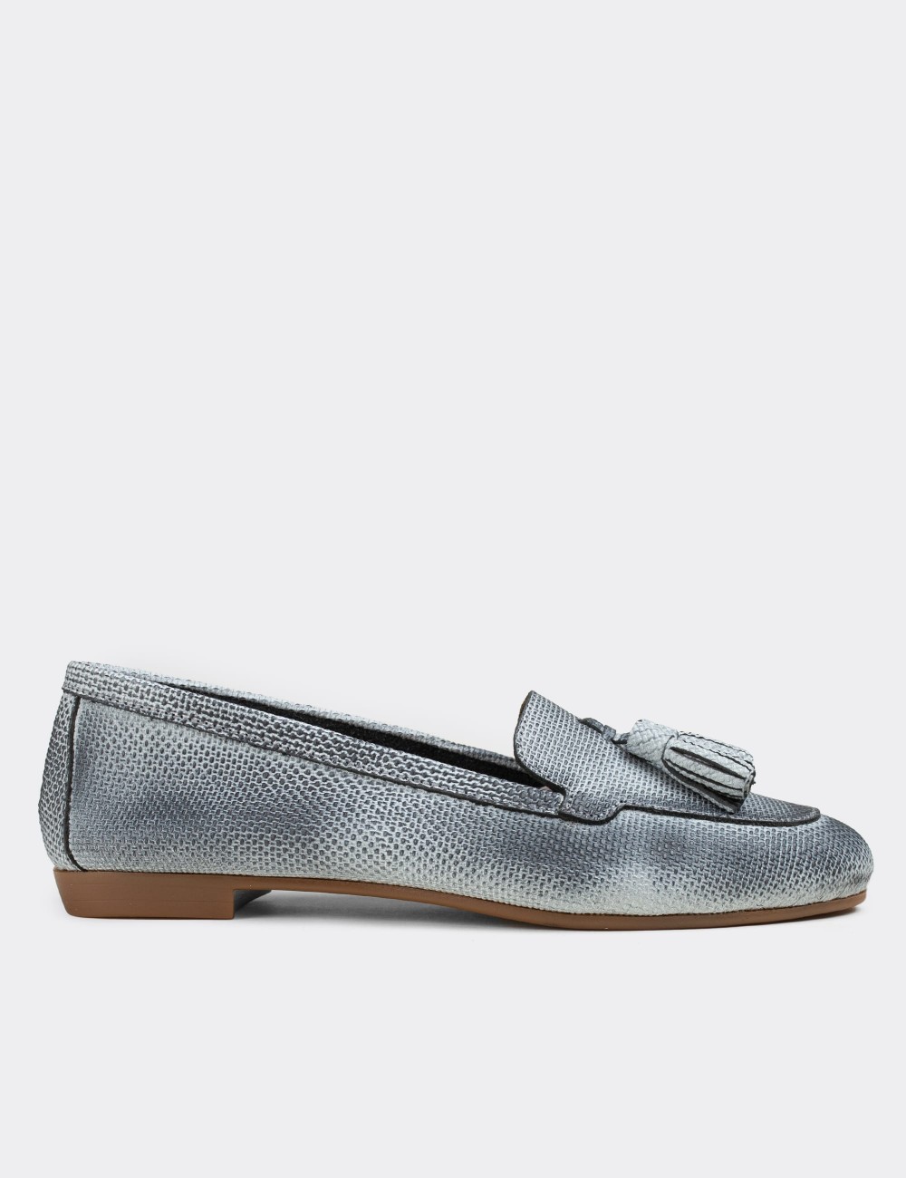 Gray Nubuck Leather Loafers - E3209ZGRIC03