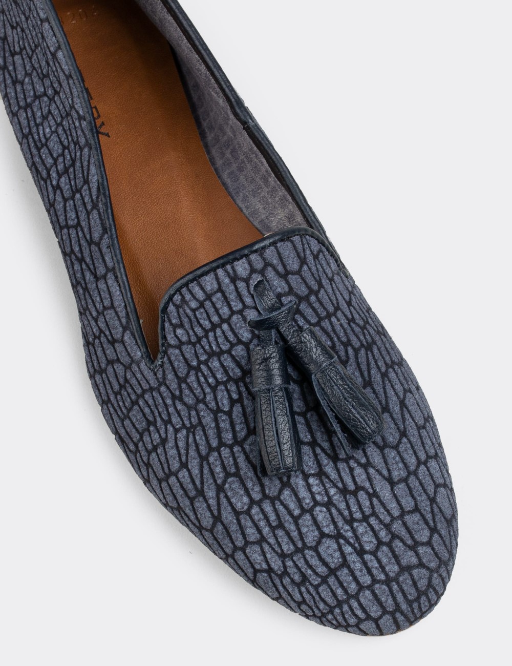 Gray Nubuck Leather Loafers  - E3204ZGRIC01