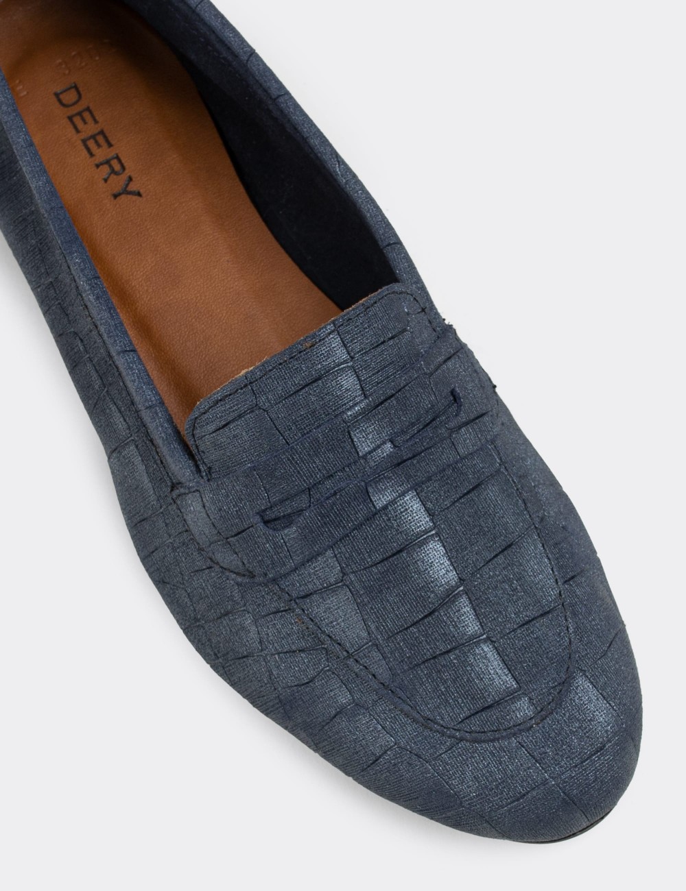 Blue Nubuck Leather Loafers  - E3202ZMVIC07