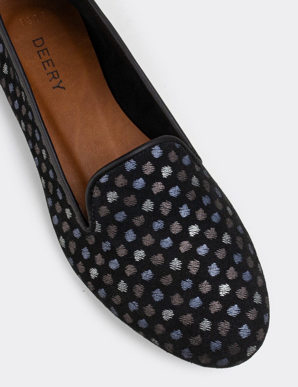 Black Nubuck Leather Loafers  - E3208ZSYHC17