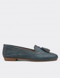Green Nubuck Leather Loafers