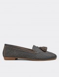 Gray Nubuck Leather Loafers 