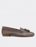 Sandstone Suede Leather Loafers 