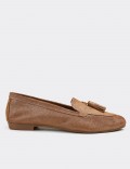 Sandstone  Leather Loafers