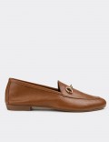 Tan  Leather Loafers