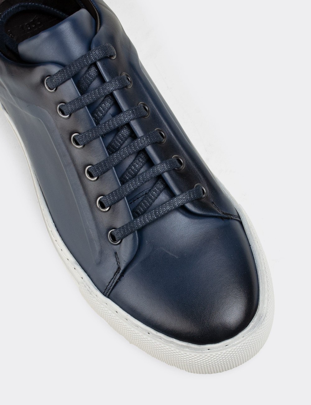 Blue  Leather Sneakers - 01833MMVIC01