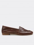 Brown  Leather Loafers