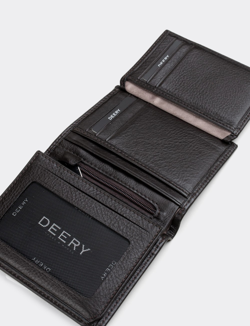  Leather Dark Brown Men's Wallet - 00288MKHVZ01