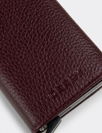  Leather Burgundy Men's Wallet - 00632MBRDZ01