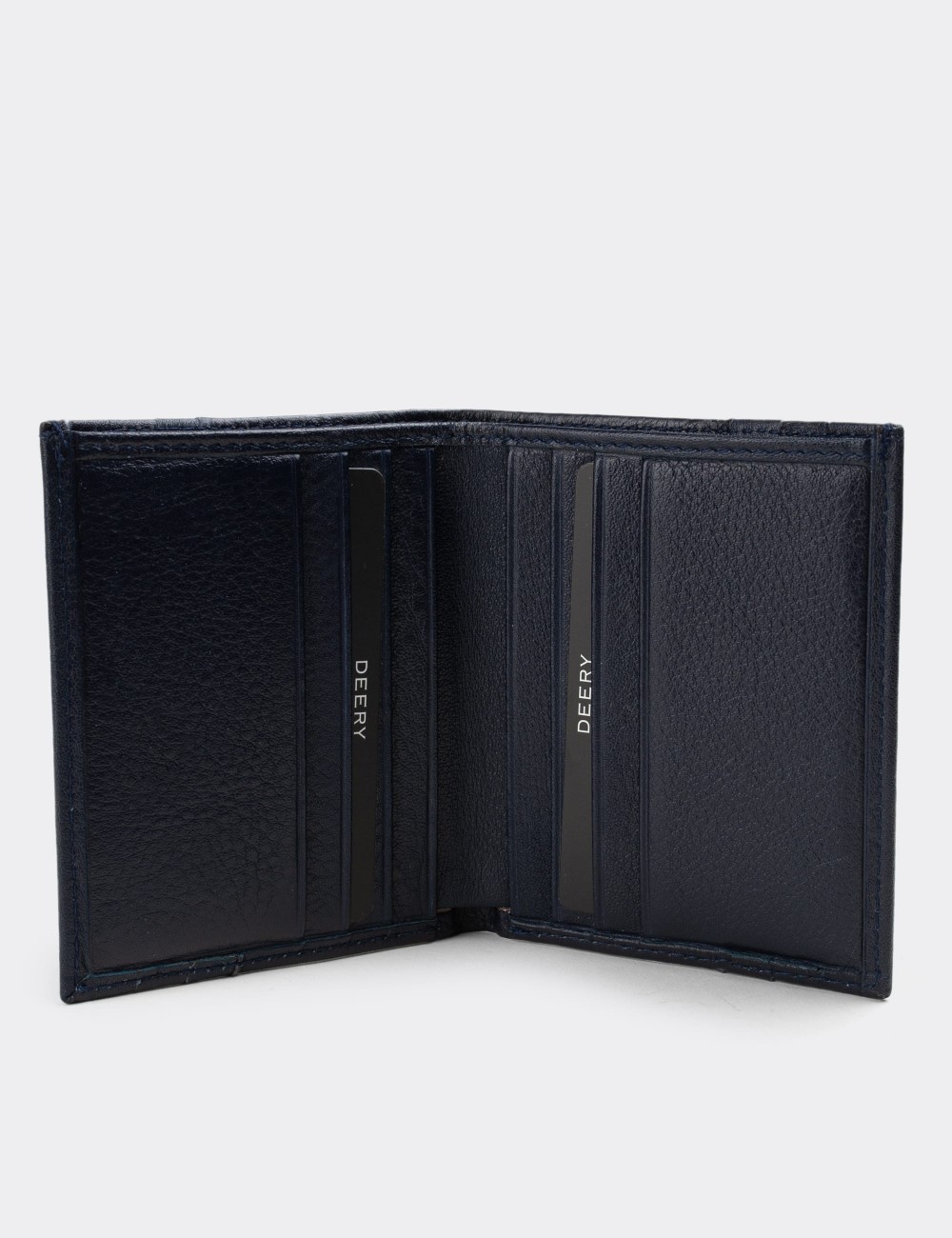  Leather Navy Men's Wallet - 00518MLCVZ01