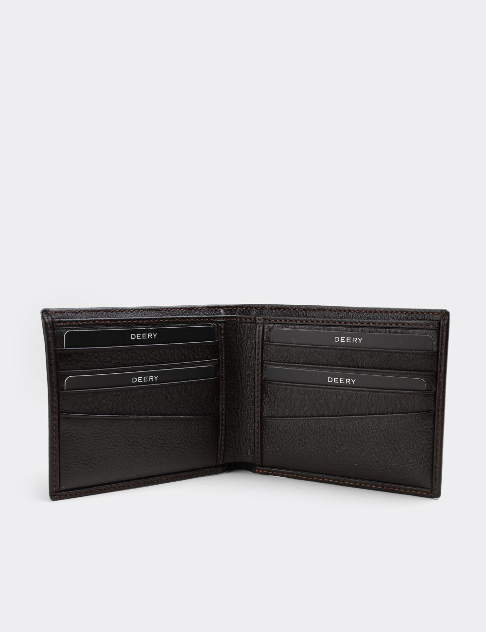  Leather Brown Men's Wallet - 00320MKHVZ01