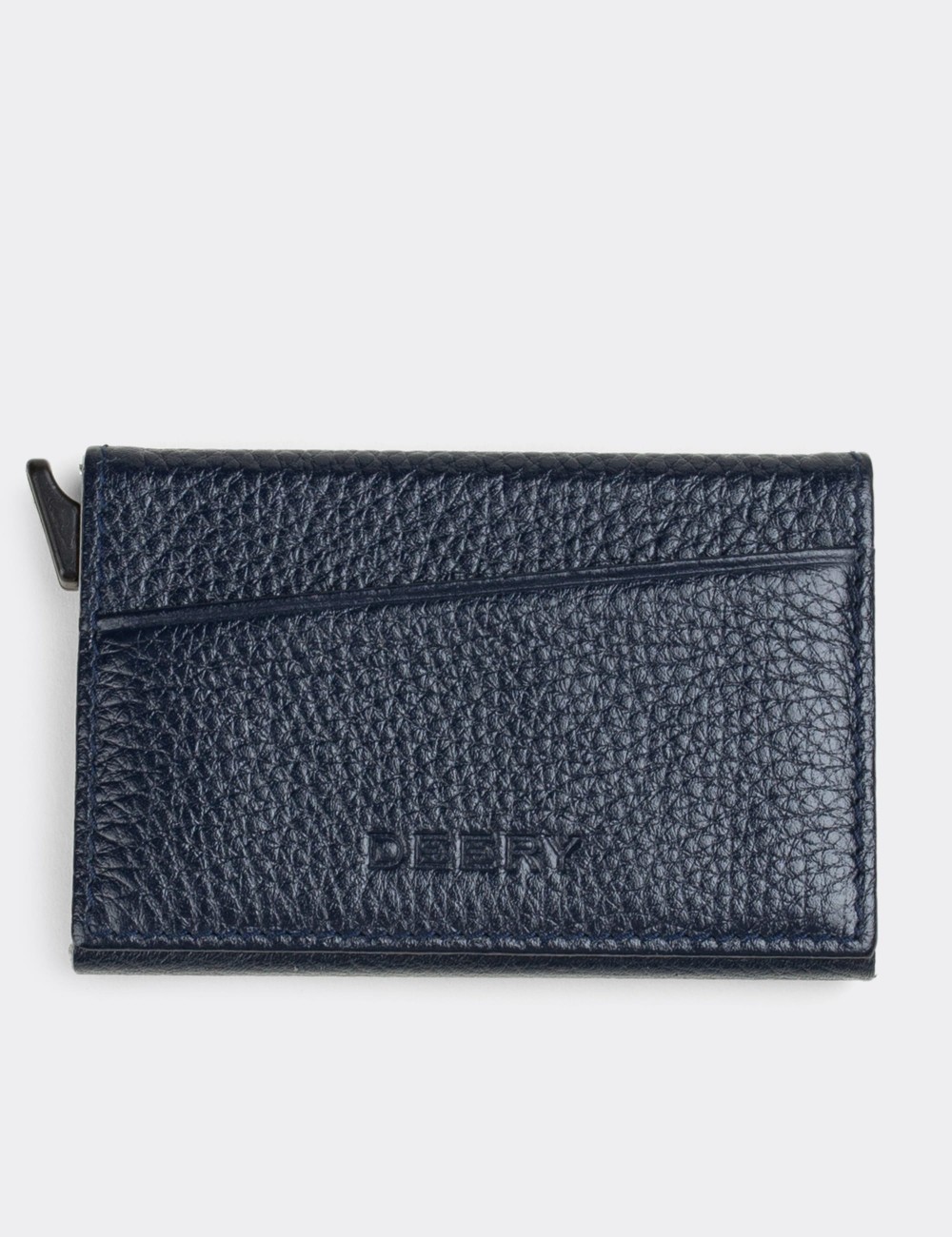  Leather Navy Men's Wallet - 00612MLCVZ01