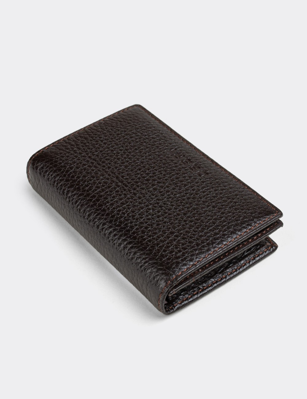  Leather Brown Men's Wallet - 00585MKHVZ01