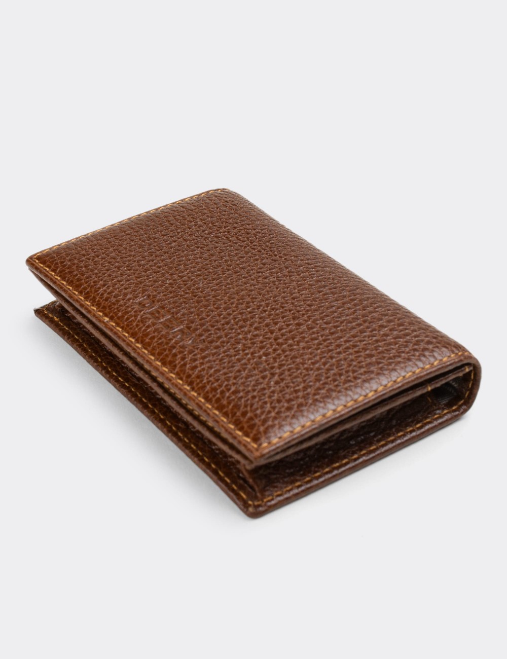  Leather Tan Men's Wallet - 00585MTBAZ01