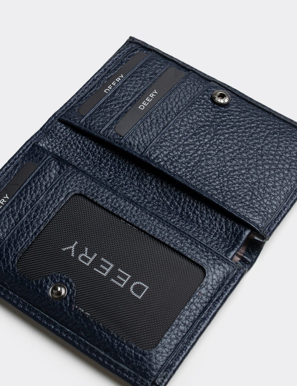 Leather Navy Blue Men's Wallet - 0526FMLCVZ01