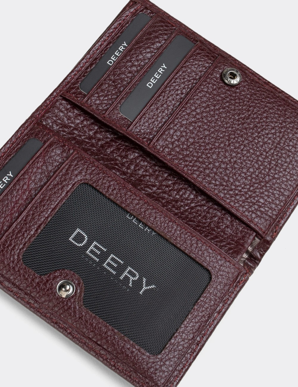 Burgundy Leather Brown Men's Wallet - 0526FMBRDZ01