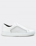 White  Leather Sneakers